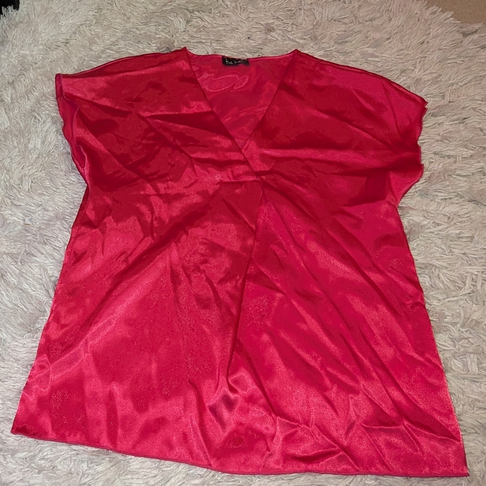 Nwot Nicole Miller Pink Top